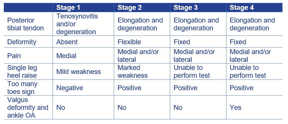 Flat Foot Classification Scheme 